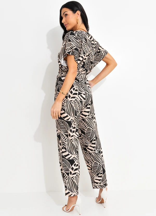 bonprix - Calça Folhagem Neutra em Malha de Viscose 4