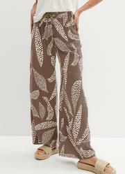 Cala Folhagem Pontilhada em Linho