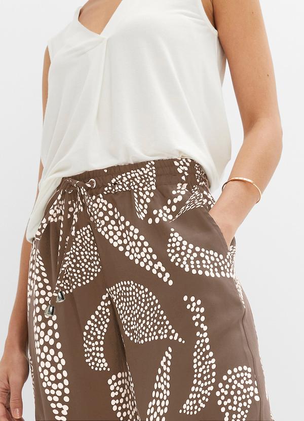 bonprix - Calça Folhagem Pontilhada em Linho 4