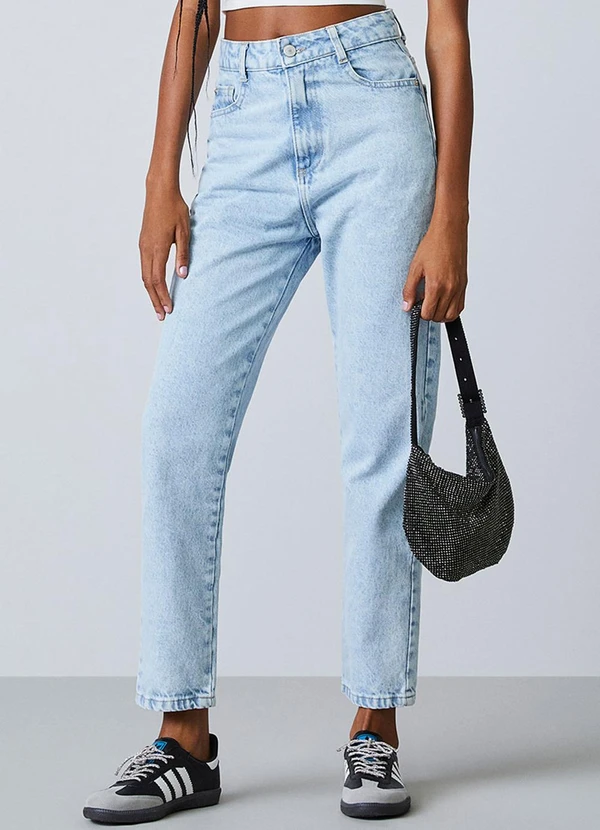 Authoria - Calça Jeans Azul Mom Azul