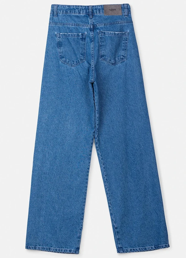Authoria - Calça Jeans com Aplicação de Strass Azul 8