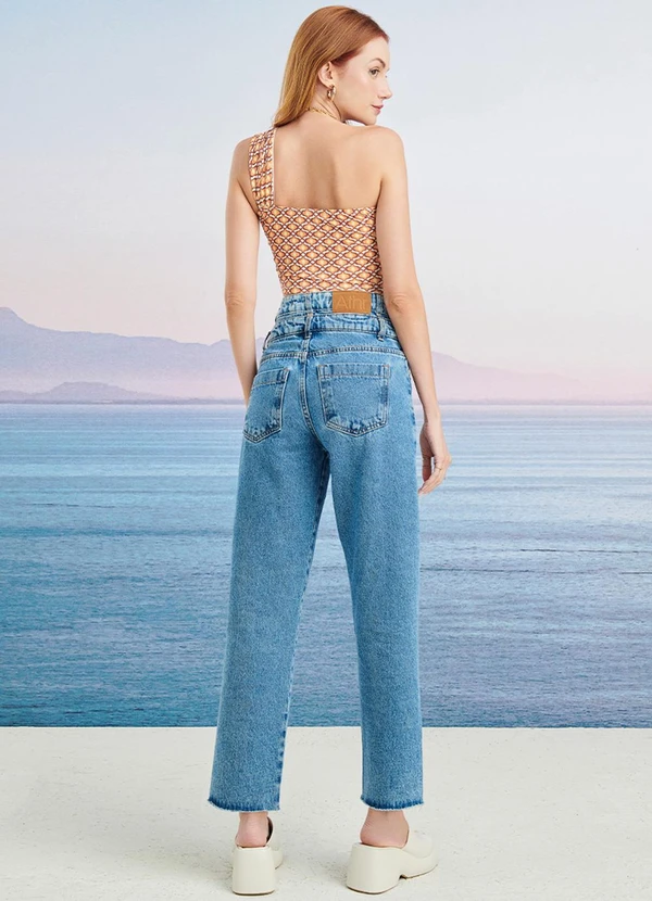 Authoria - Calça Jeans Cós Duplo Azul 4