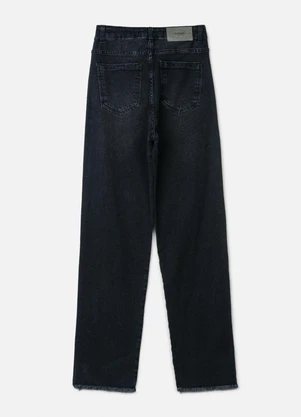 Authoria - Calça Jeans Preta Straight Preto - AUTHORIA