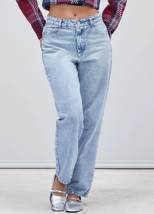 Authoria - Calça Jeans Straight Azul - AUTHORIA