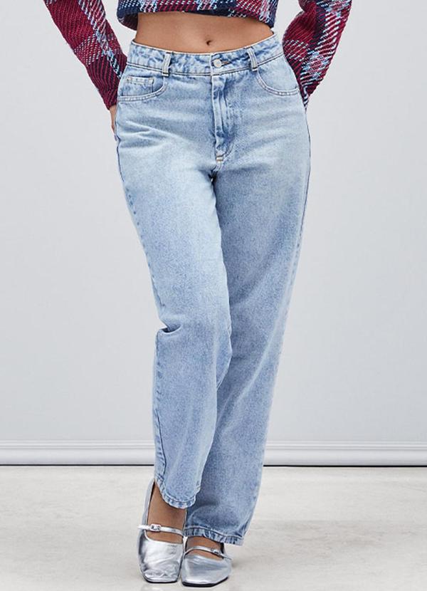 Authoria - Calça Jeans Straight Azul