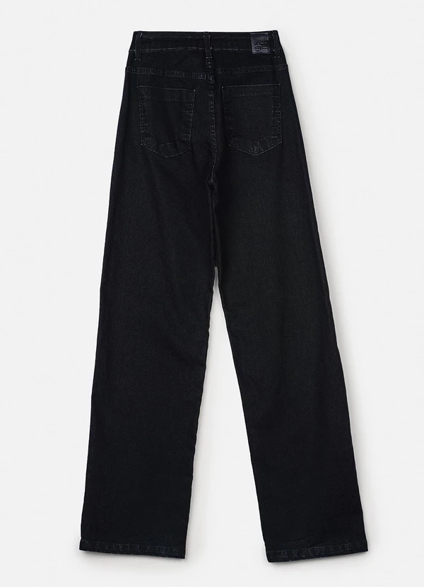 Authoria - Calça Jeans Wide Black Preto 2