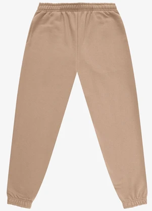 Rovitex - Calça Jogger Básica Moletom Peluciado Marrom - ROVITEX