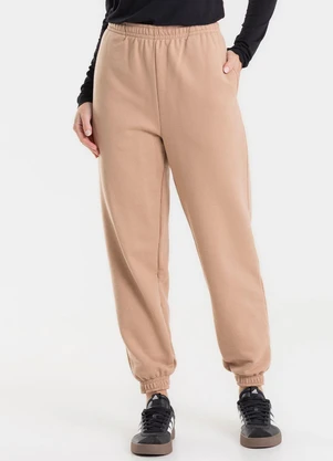 Rovitex - Calça Jogger Básica Moletom Peluciado Preto - ROVITEX