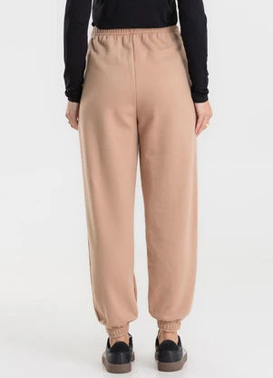 Rovitex - Calça Jogger Básica Moletom Peluciado Preto - ROVITEX