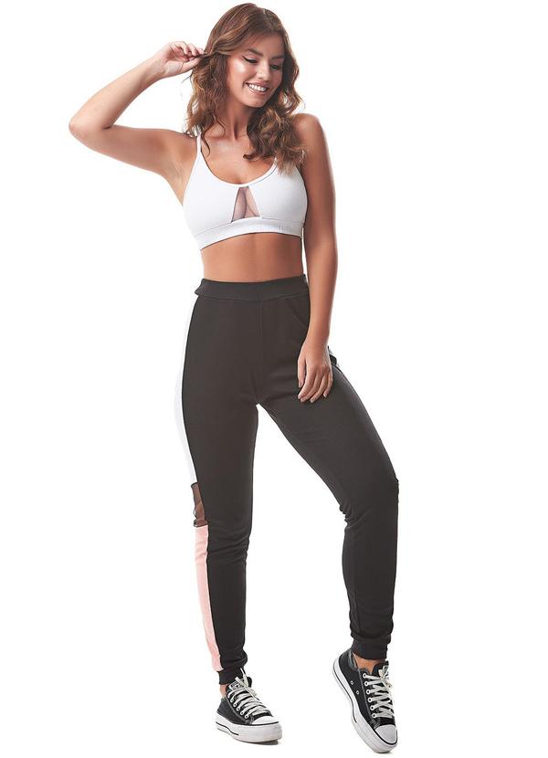 E-blossom - Calça Jogger Bianca Preto 3