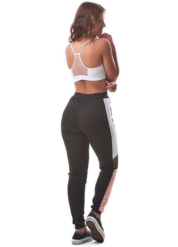 E-blossom - Calça Jogger Bianca Preto 4