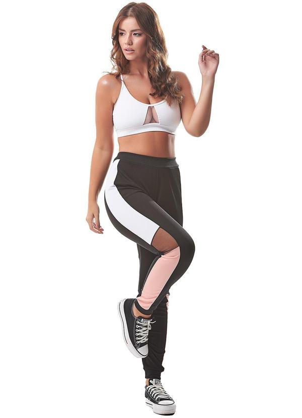 E-blossom - Calça Jogger Bianca Preto 5