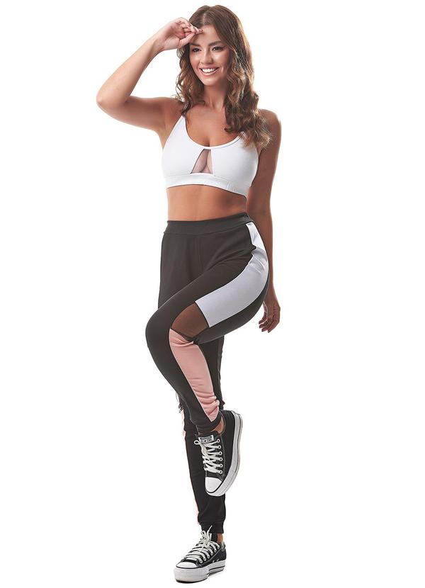 E-blossom - Calça Jogger Bianca Preto 6