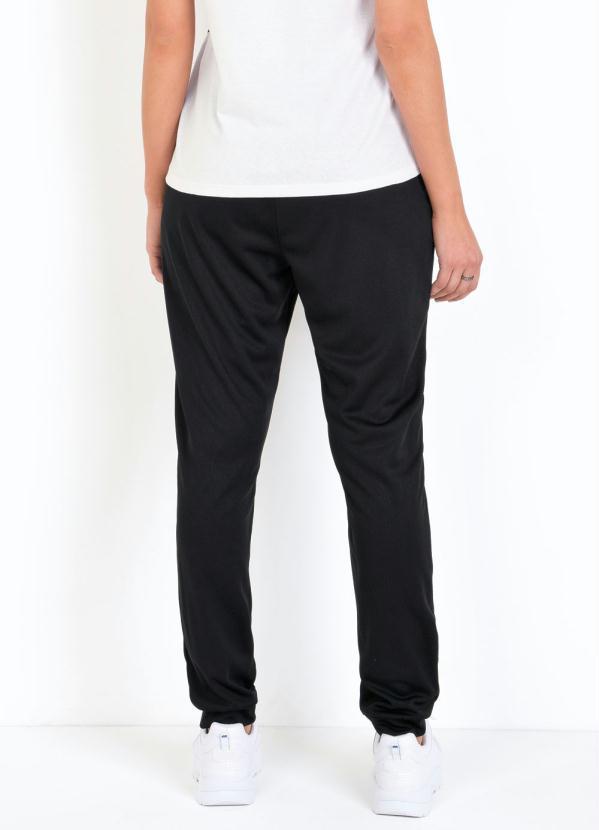 Moda Pop - Calça Jogger Cargo Preta com Bolsos 2