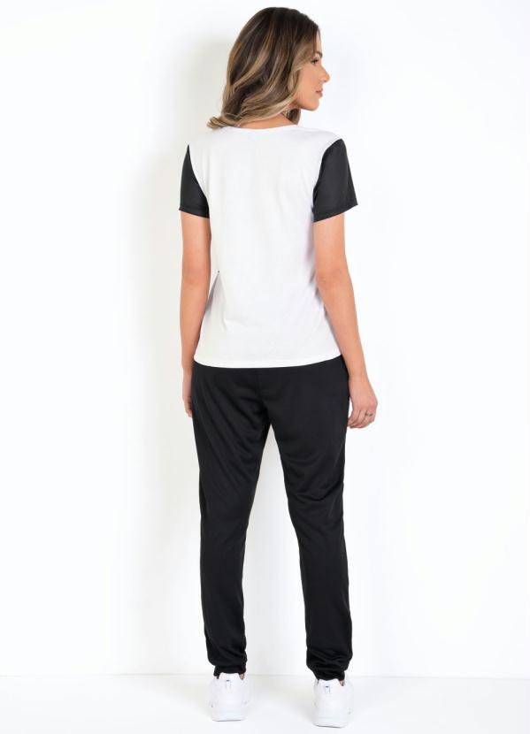 Moda Pop - Calça Jogger Cargo Preta com Bolsos 5