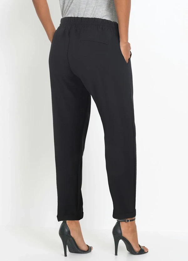 bonprix - Calca Jogger com Bolsos Preta 8