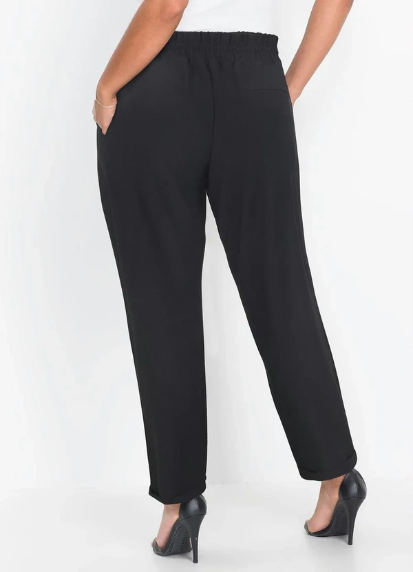 bonprix - Calca Jogger com Bolsos Preta 3