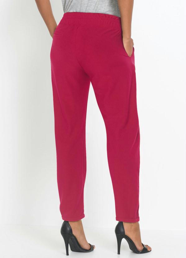 bonprix - Calca Jogger com Bolsos Rosa Pink 2