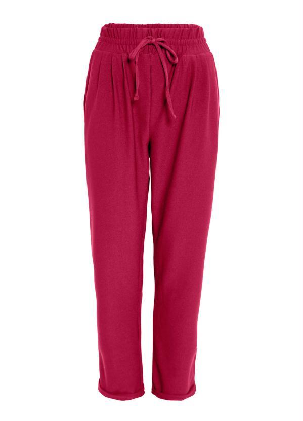 bonprix - Calca Jogger com Bolsos Rosa Pink 5