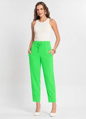 Endless - Calça Jogger Cós com Elastico Amarração Verde - ENDLESS