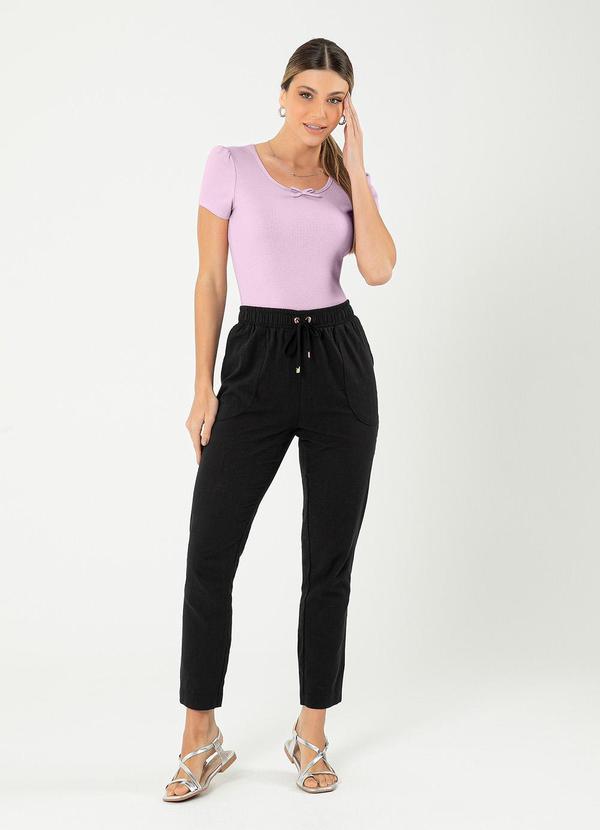 Cativa - Calça Jogger em Algodão Preto 3