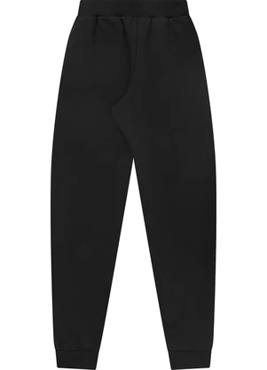 Rovitex - Calça Jogger em Moletom Peluciado Preto - ROVITEX