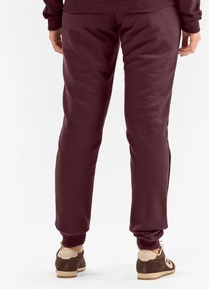 Rovitex - Calça Jogger em Moletom Peluciado Vermelho - ROVITEX