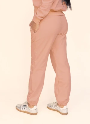 Briard - Calça Jogger Feminina com Punhos Rosa - BRIARD
