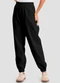 Dianna - Calça Jogger Feminina em Moletom Penteado Preto - variação: Preto