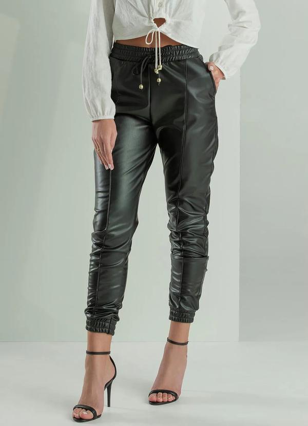 Gris - Calça Jogger Feminina Preto