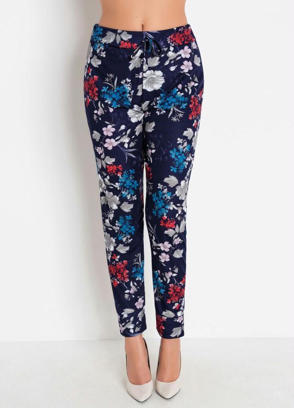 Outlet - Calça Jogger Floral com Elástico na Cintura 5