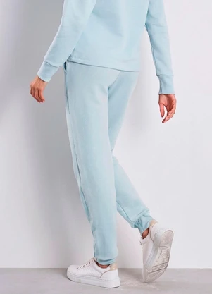 Meu Jeans - Calça Jogger Kally Moletom Azul Bebê - MEU JEANS