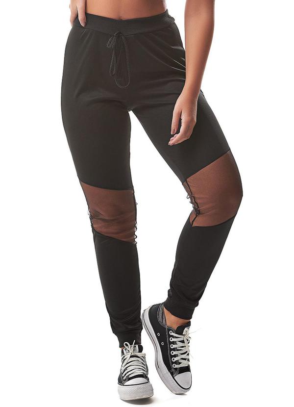 E-blossom - Calça Jogger Raquel Preto