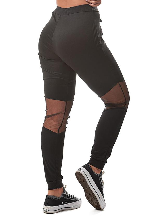 E-blossom - Calça Jogger Raquel Preto 3