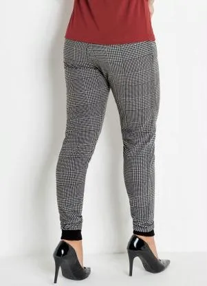 Moda Pop - Calça Jogger Xadrez com Bolsos Funcionais - MODA POP