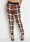 Moda Pop - Calça Jogger Xadrez com Bolsos Funcionais - variação: Xadrez Marrom