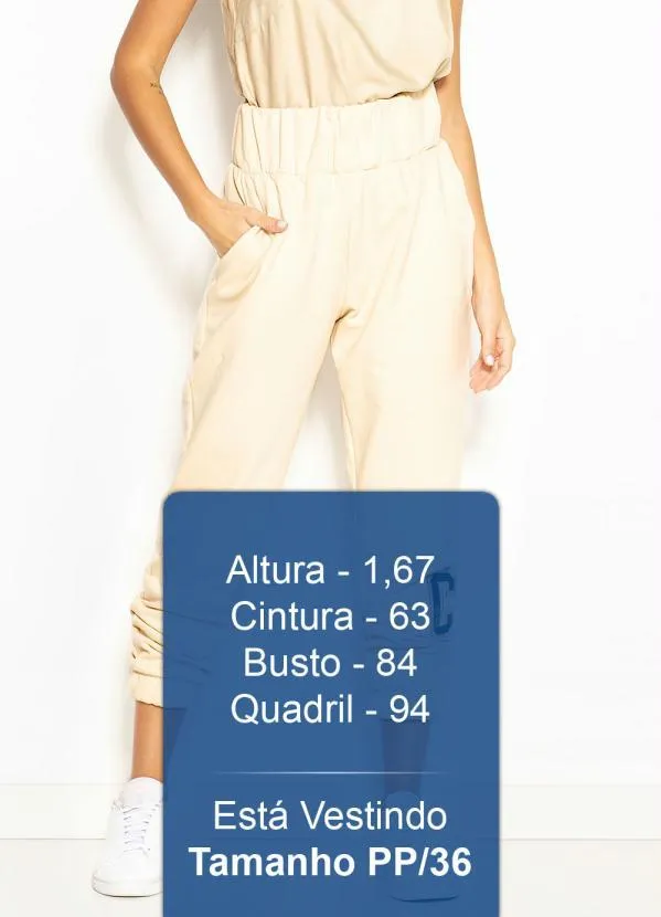 Colcci - Calça Jogging de Moletom Bege 5