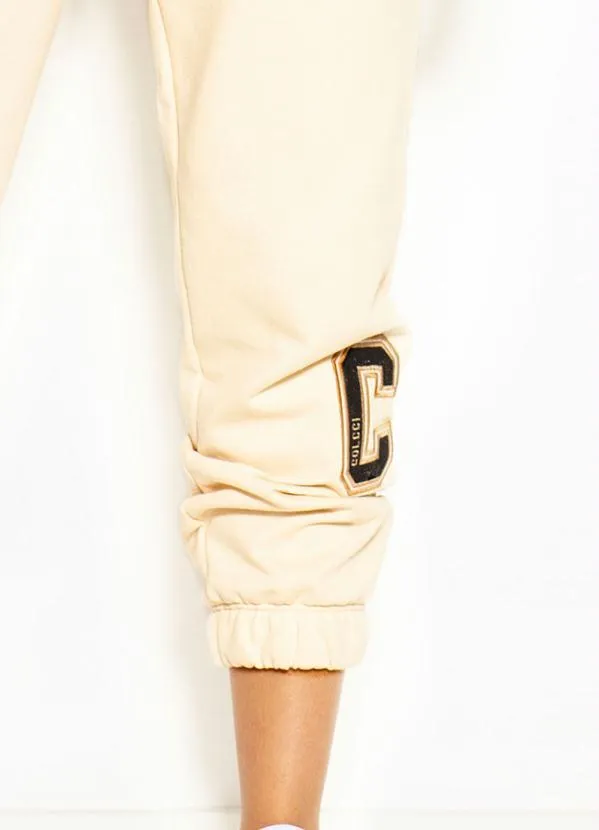 Colcci - Calça Jogging de Moletom Bege 7