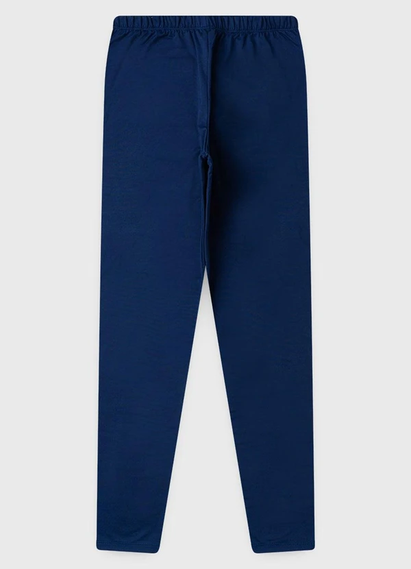 Vida Costeira - Calça Legging de Térmica Flanelada Marinho 2