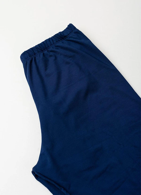 Vida Costeira - Calça Legging de Térmica Flanelada Marinho 3