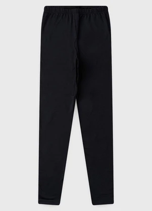 Vida Costeira - Calça Legging de Térmica Flanelada Preto - VIDA COSTEIRA