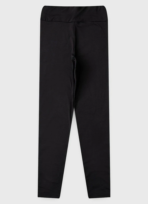 Vida Costeira - Calça Legging Térmica Flanelada Preto 2