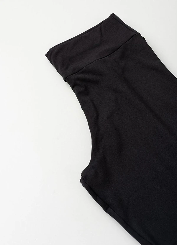 Vida Costeira - Calça Legging Térmica Flanelada Preto 3