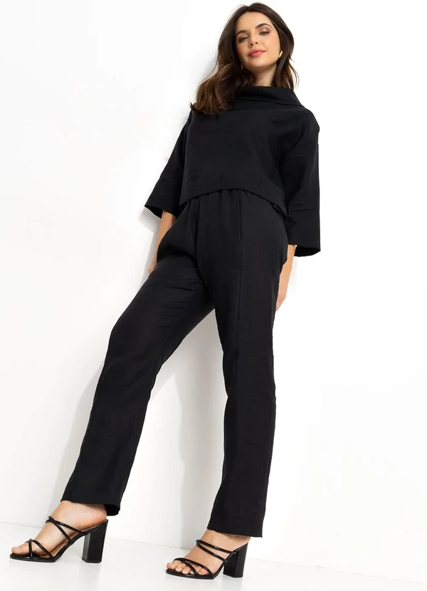 Souq - Calça Linho Preto 8