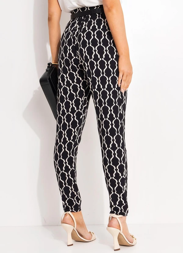 Quintess - Calça Listra Desconstruída em Malha de Viscose 2