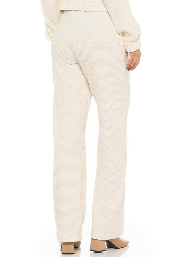 Rafree - Calça Malha Tweed com Linho Off Whit 2