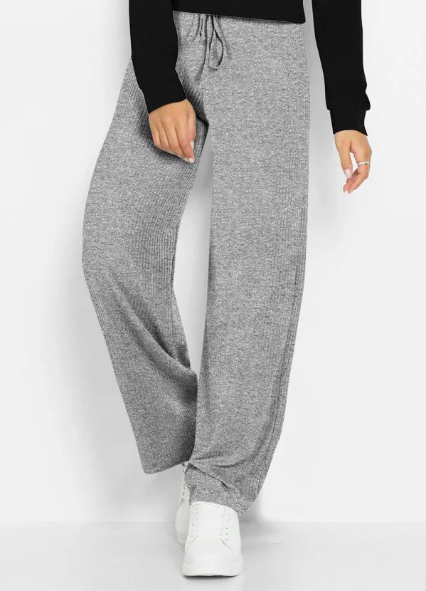 bonprix - Calça Mescla Claro em Canelado