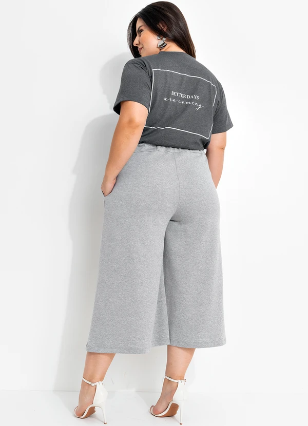 Marguerite - Calça Mescla Claro em Moletom 2