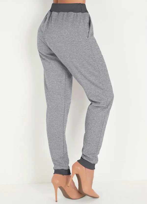 Moda Pop - Calça Mescla com Amarração no Cós 2