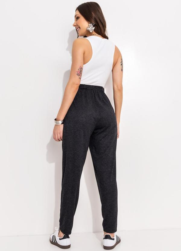 Bimini - Calça Mescla Escuro em Moletinho de Viscose 4